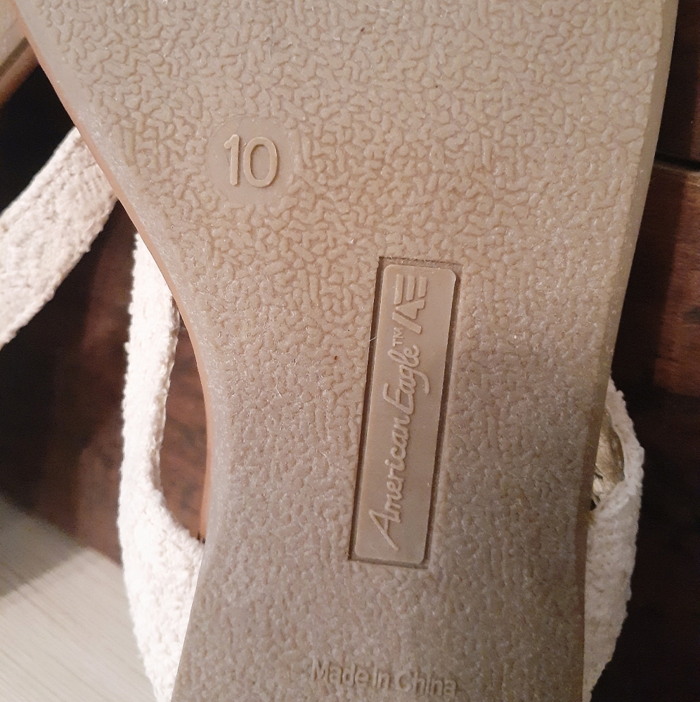 2 for $10 American Eagle, sandal, new, sz.10, lace - Picture 8 of 9